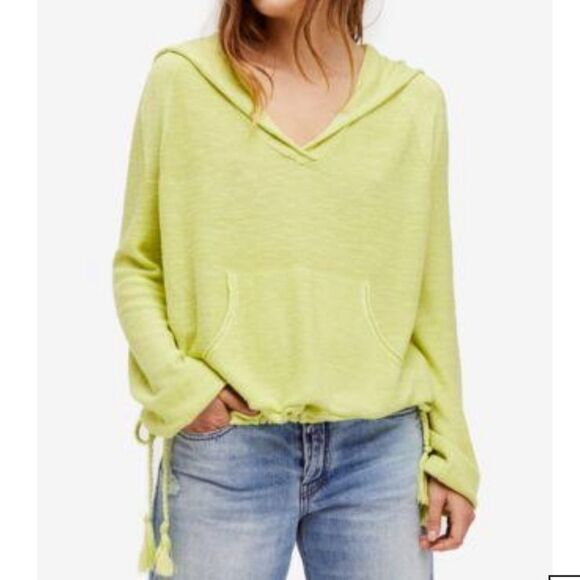 NWT Free People Optimistic Linen Hoodie - Picture 1 of 4